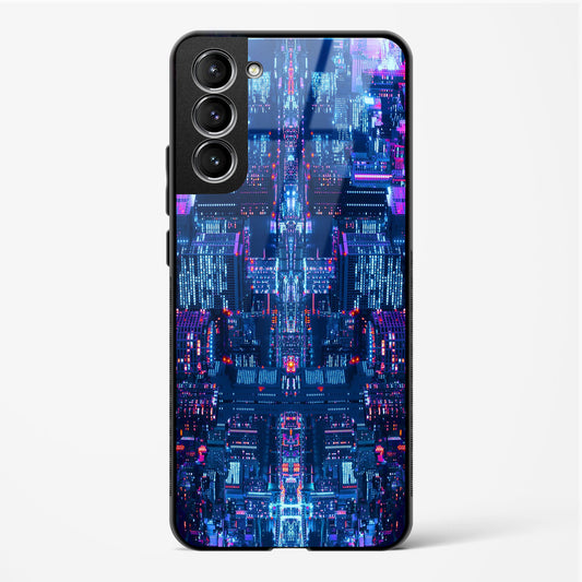 City Glitch - Samsung Galaxy S22 Glass Gripper Case