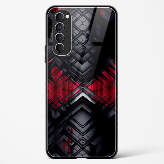 Red Eclipse - Oppo Reno 4 Pro Glass Gripper Case