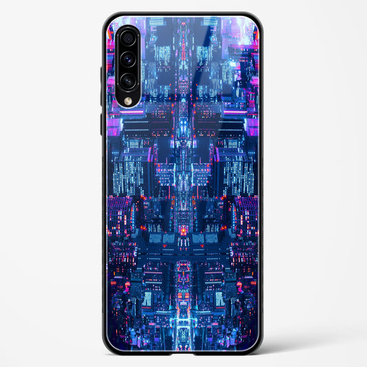 City Glitch - Samsung Galaxy A30S Glass Gripper Case