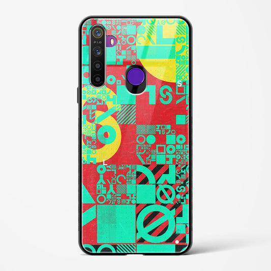 Orient Abstract - Realme 5 Glass Gripper Case