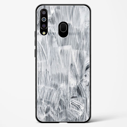 White Paint - Samsung Galaxy M30 Glass Gripper Case