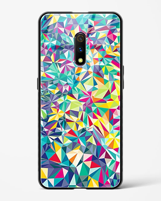 colorful geometric abstract - Realme X Glass Gripper Case