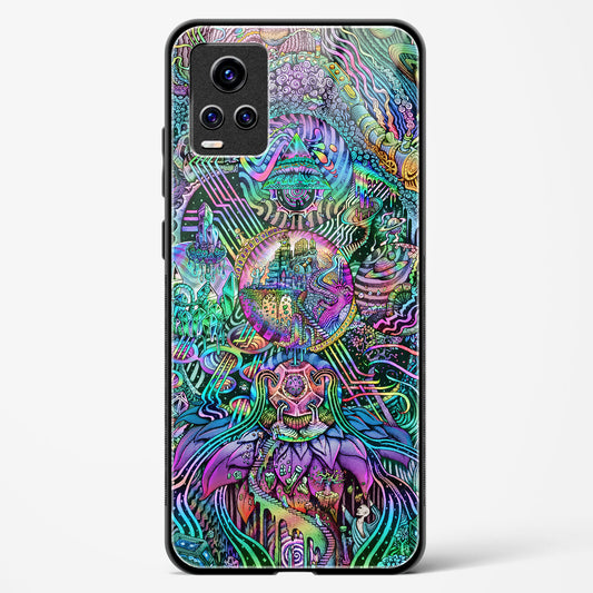 Trippy Galaxy  - Vivo V20 Pro Glass Gripper Case