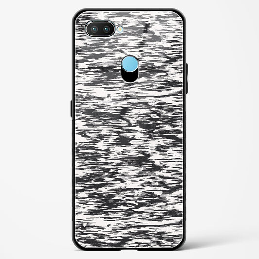 Black and White Glitch - Realme 2 Glass Gripper Case