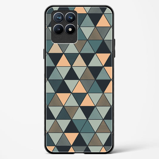 Triangle Mosaic - Realme 8i Glass Gripper Case