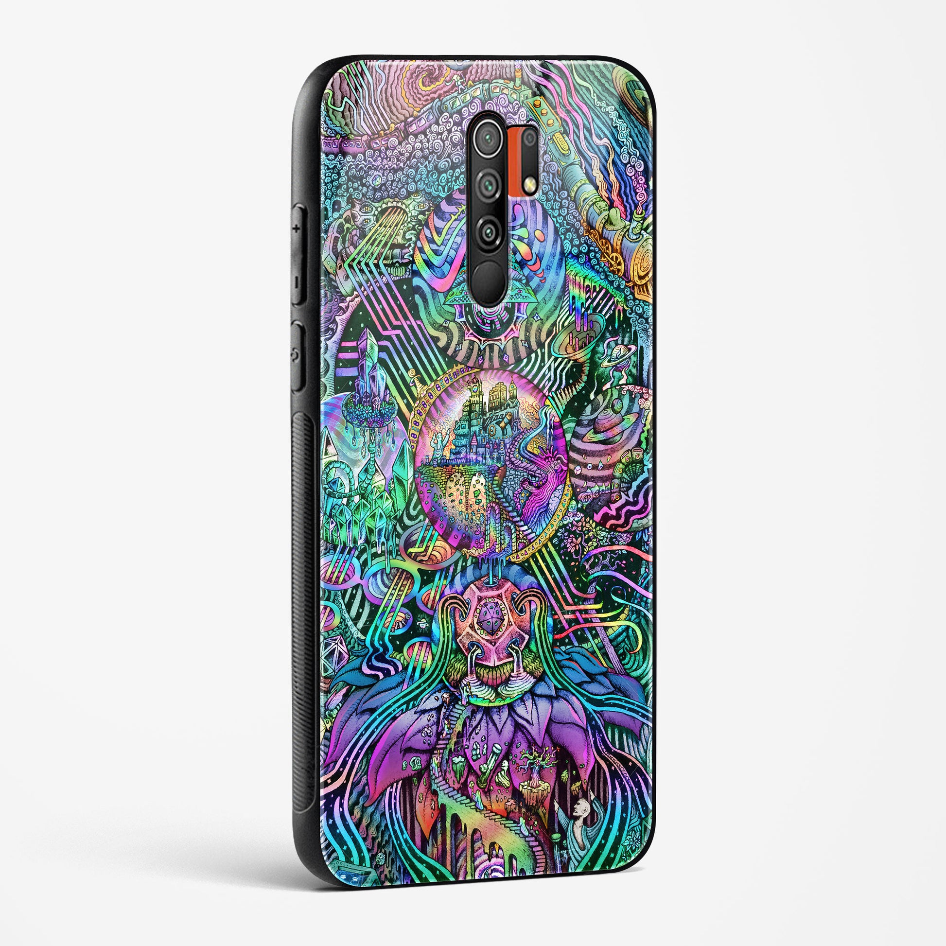 Trippy Galaxy  POCO M2 Glass Case