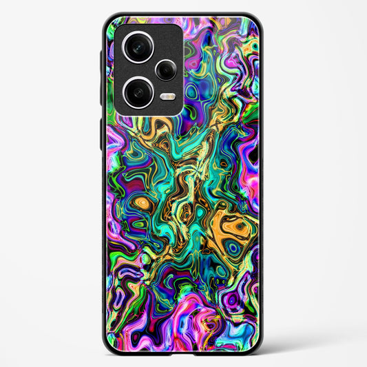 rainbow flames pattern - Redmi Note 12 Pro 5G Glass Gripper Case