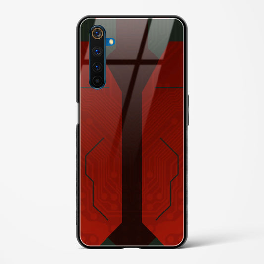 Scarlet Sentinel - Realme 6 Pro Glass Gripper Case