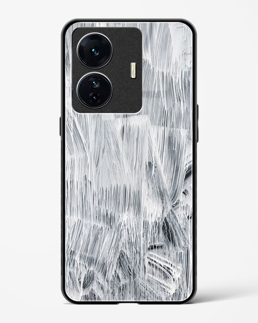 White Paint - Vivo iQOO Z6 Pro 5G Glass Gripper Case