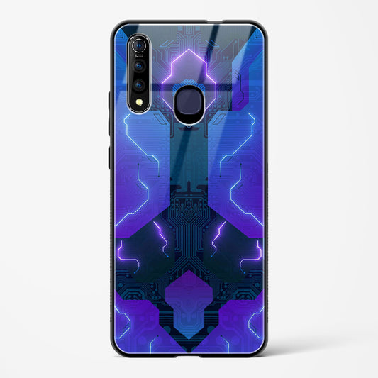 Electric Blueburst - Vivo Z1 Pro Glass Gripper Case