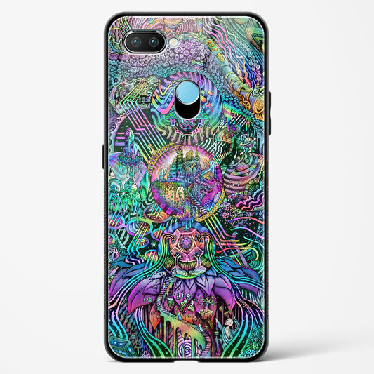 Trippy Galaxy  - Realme 2 Glass Gripper Case