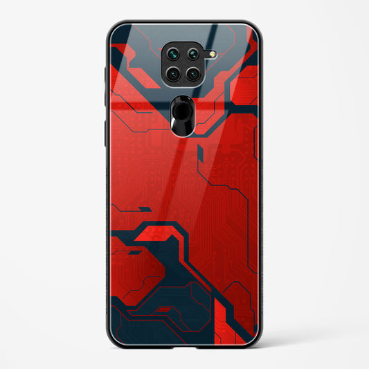 Sanguine Surge - Redmi Note 9 Glass Gripper Case