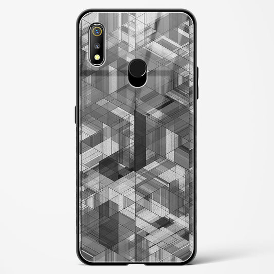 Black Diamond Grid - Realme 3 Pro Glass Gripper Case