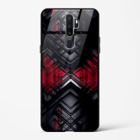 Red Eclipse - Oppo A11x Glass Gripper Case