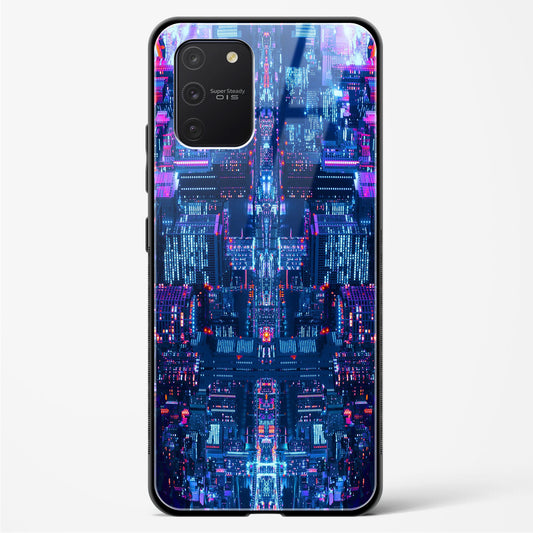 City Glitch - Samsung Galaxy A91 Glass Gripper Case