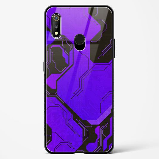 Purple Pulse - Realme 3 Pro Glass Gripper Case