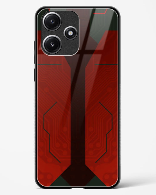 Scarlet Sentinel - POCO M6 Pro 5G Glass Gripper Case