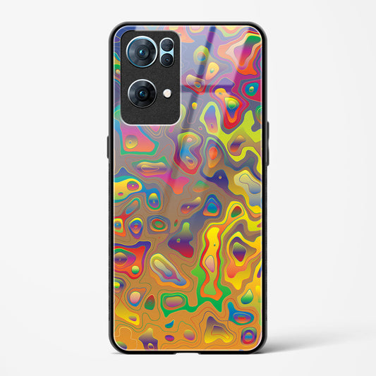 Contour Map - Oppo Reno 7 Pro 5G Glass Gripper Case