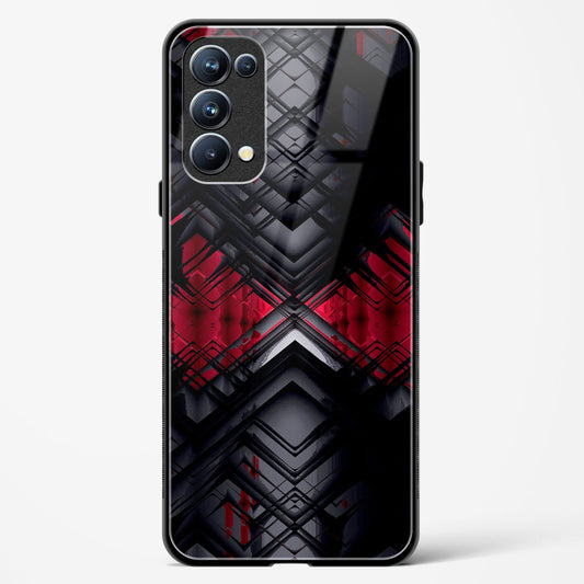 Red Eclipse - Oppo Reno 5 Pro Glass Gripper Case