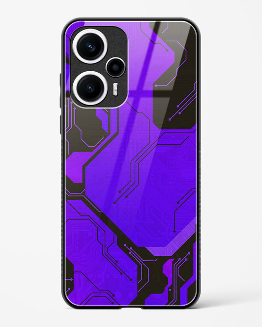 Purple Pulse - POCO F5 5G Glass Gripper Case