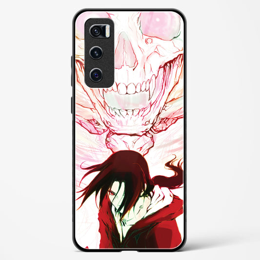 Crimson Gaze - Vivo V20 SE Glass Gripper Case