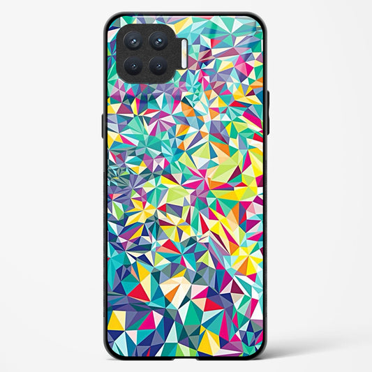 colorful geometric abstract - Oppo A93 Glass Gripper Case