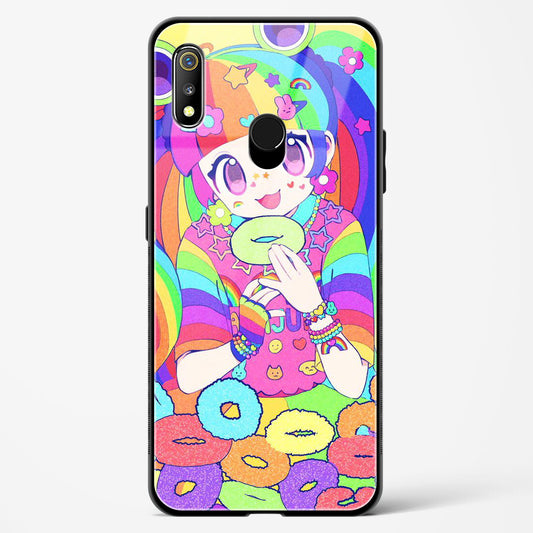 Kawaii Girl Art - Realme 3 Glass Gripper Case