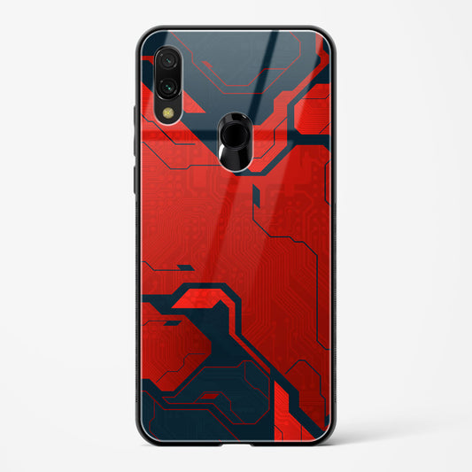 Sanguine Surge - Redmi Note 7S Glass Gripper Case