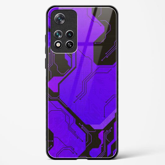 Purple Pulse - POCO M4 Pro 5G Glass Gripper Case