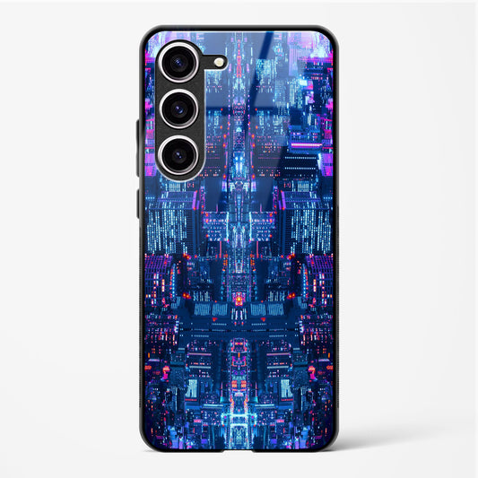 City Glitch - Samsung Galaxy S23 Glass Gripper Case