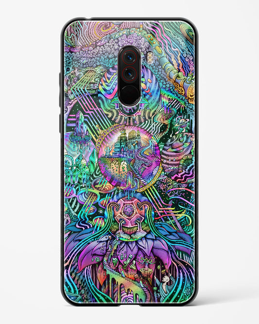 Trippy Galaxy - POCO F1 Glass Gripper Case