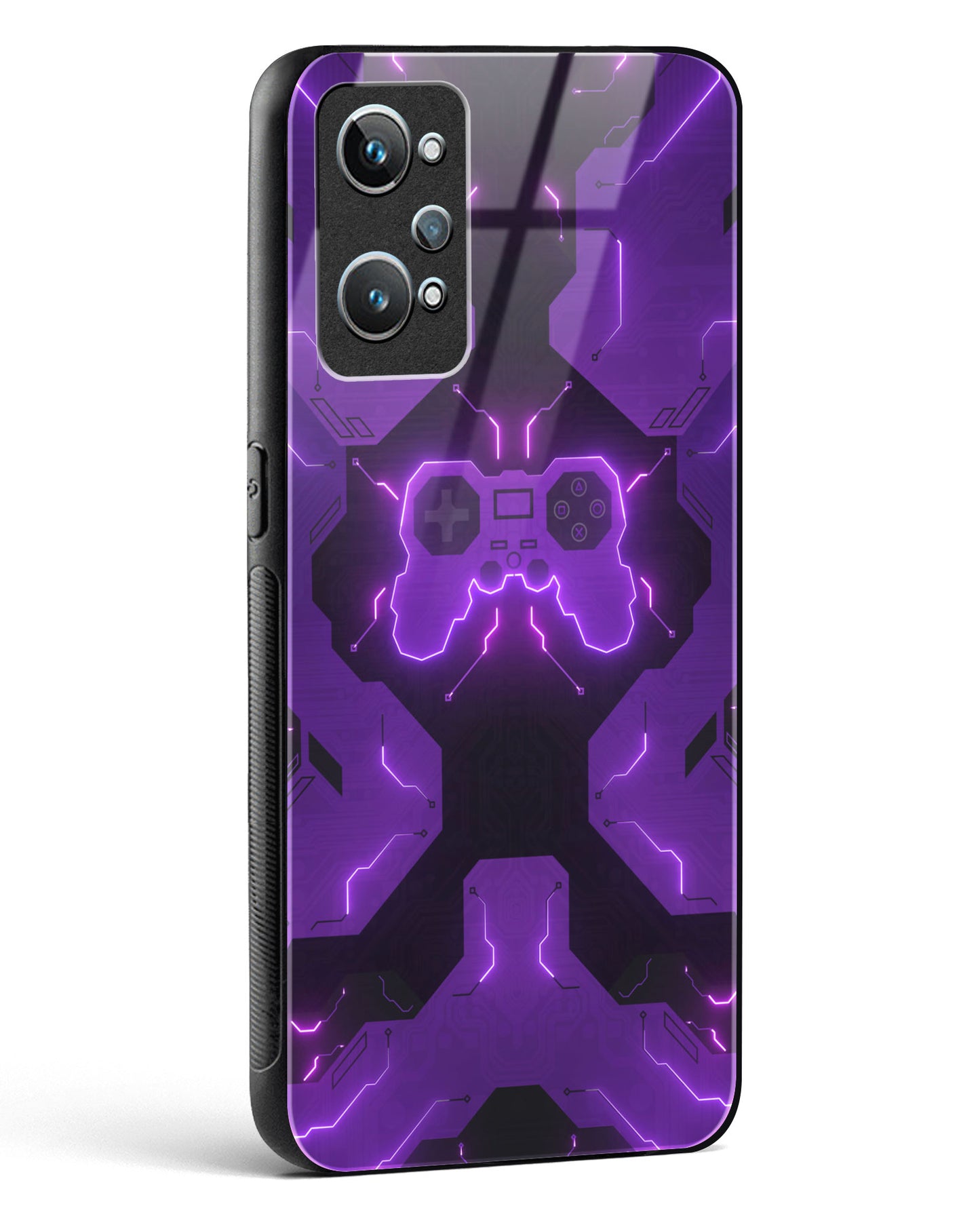 Violet Vortex - Realme GT Neo 3T Glass Gripper Case