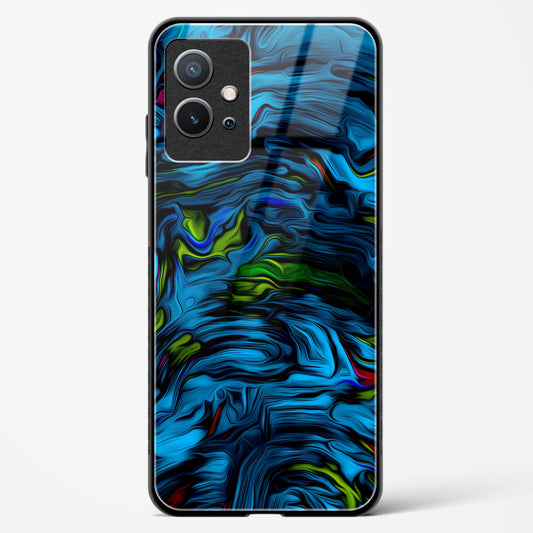 Aquatic Blue - Vivo Y75 5G Glass Gripper Case