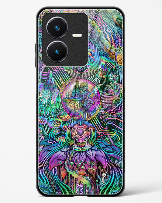 Trippy Galaxy - Vivo Y22 Glass Gripper Case