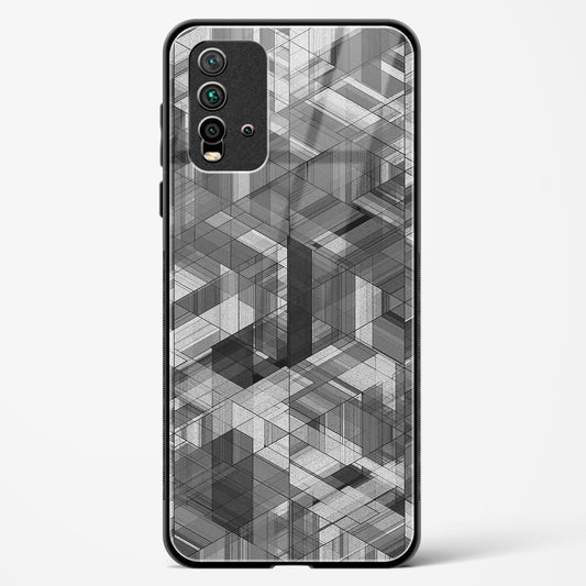 Black Diamond Grid - Redmi 9 Power Glass Gripper Case