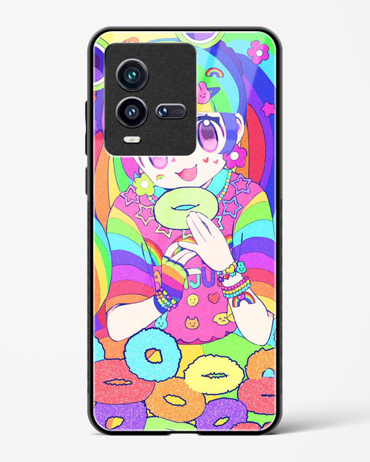 Kawaii Girl Art - Vivo iQOO9T 5G Glass Gripper Case