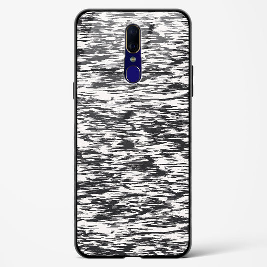 Black and White Glitch - Oppo F11 Glass Gripper Case