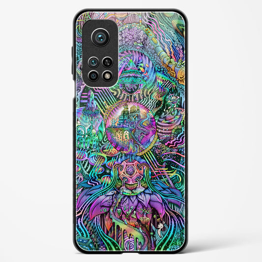 Trippy Galaxy  - Mi 10T Pro Glass Gripper Case