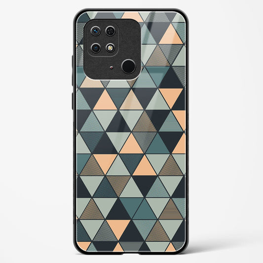 Triangle Mosaic - Redmi 10 Glass Gripper Case