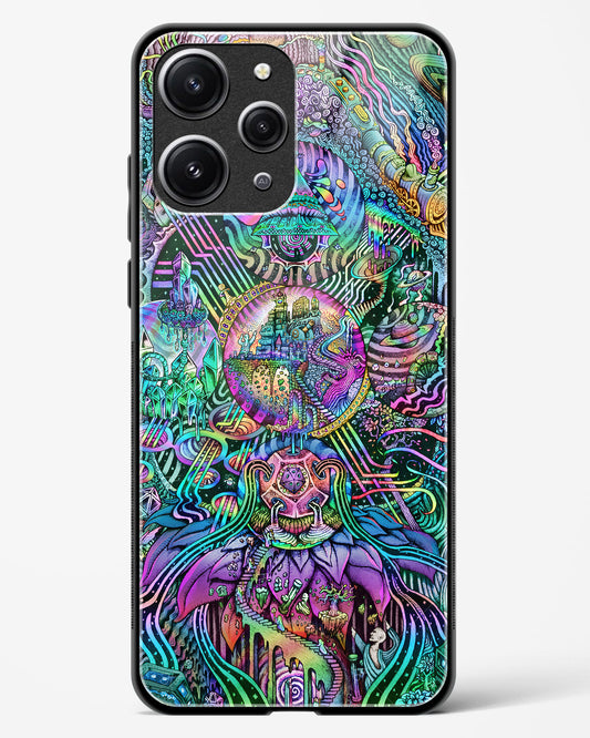 Trippy Galaxy - Redmi 12 Glass Gripper Case