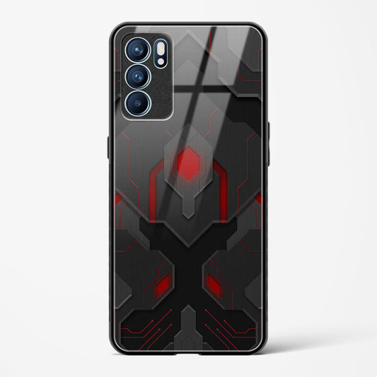 Obsidian Inferno - Oppo Reno 6 5G Glass Gripper Case