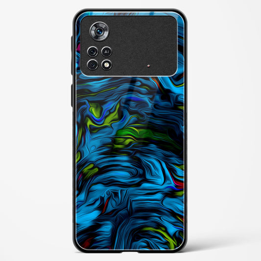 Aquatic Blue - POCO X4 Pro 5G Glass Gripper Case