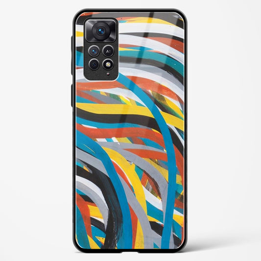 colorful stroke pattern - Redmi Note 11 Pro Plus 5G Glass Gripper Case