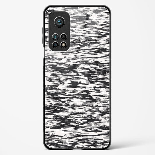 Black and White Glitch - Mi 10T Glass Gripper Case