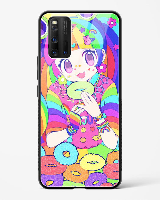 Kawaii Girl Art - Vivo iQOO3 Glass Gripper Case