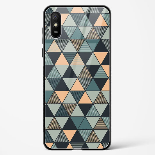 Triangle Mosaic - Redmi 9A Glass Gripper Case