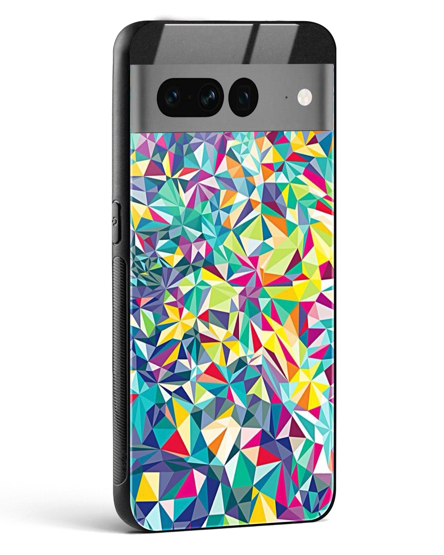 colorful geometric abstract - Google Pixel 7 Pro Glass Gripper Case