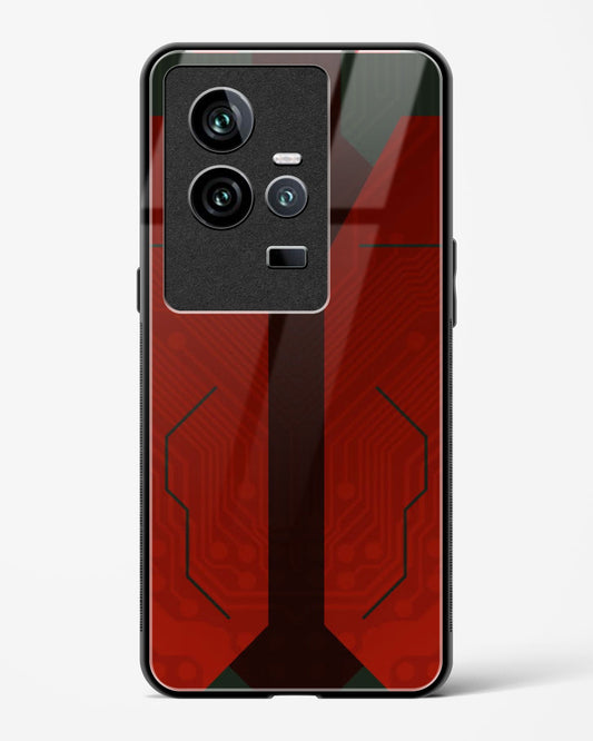 Scarlet Sentinel - Vivo iQOO11 Glass Gripper Case