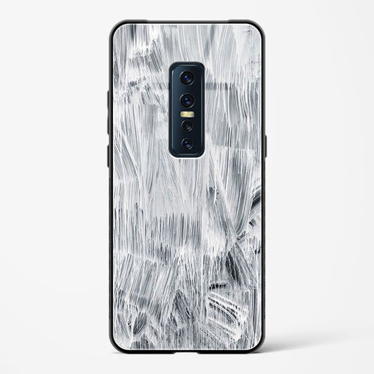 white paint - Vivo V17 Pro Glass Gripper Case