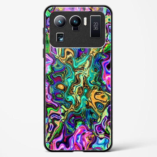 rainbow flames pattern - Mi 11 Ultra Glass Gripper Case